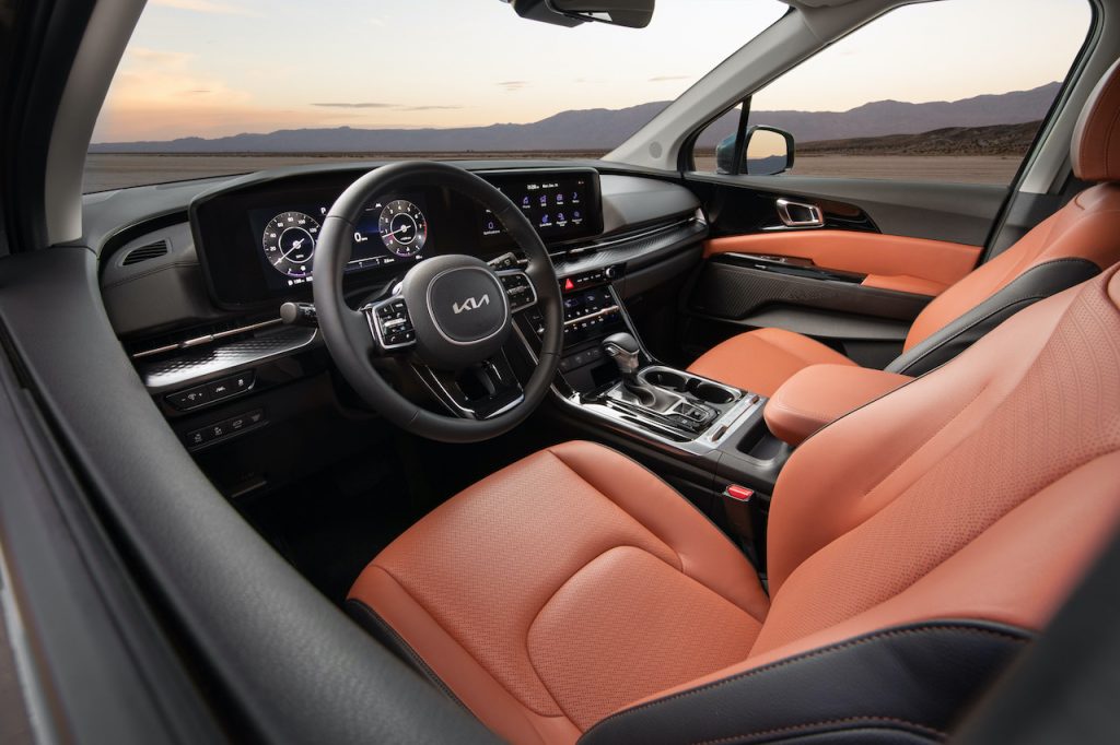2022 Kia Carnival dashboard view from Drivers Seat