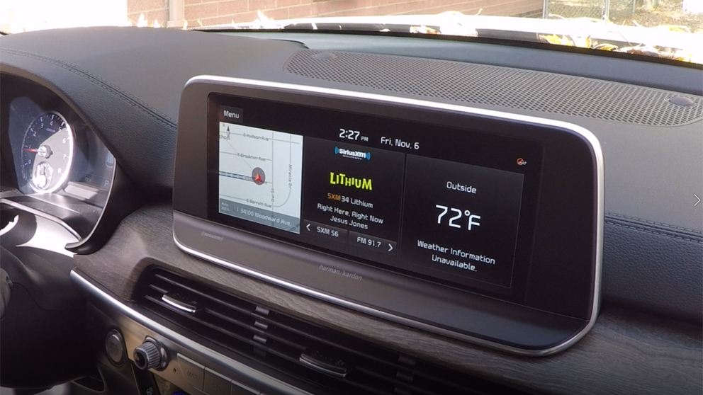 Infotainment System inside the 2022 Kia Telluride