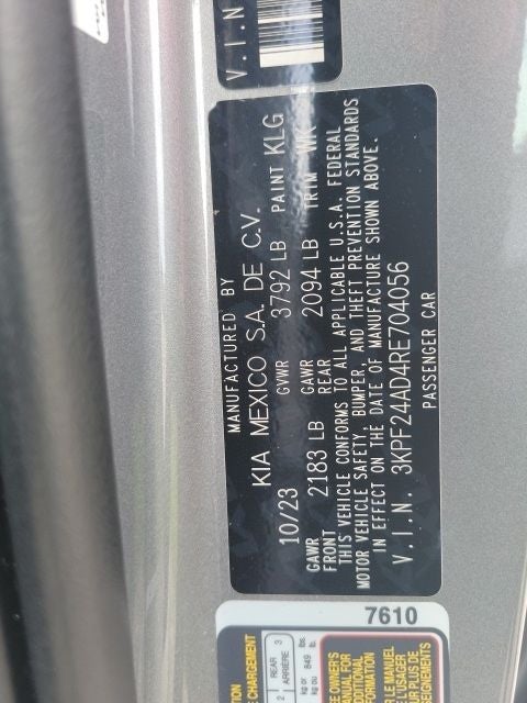 2024 Kia Forte LXS